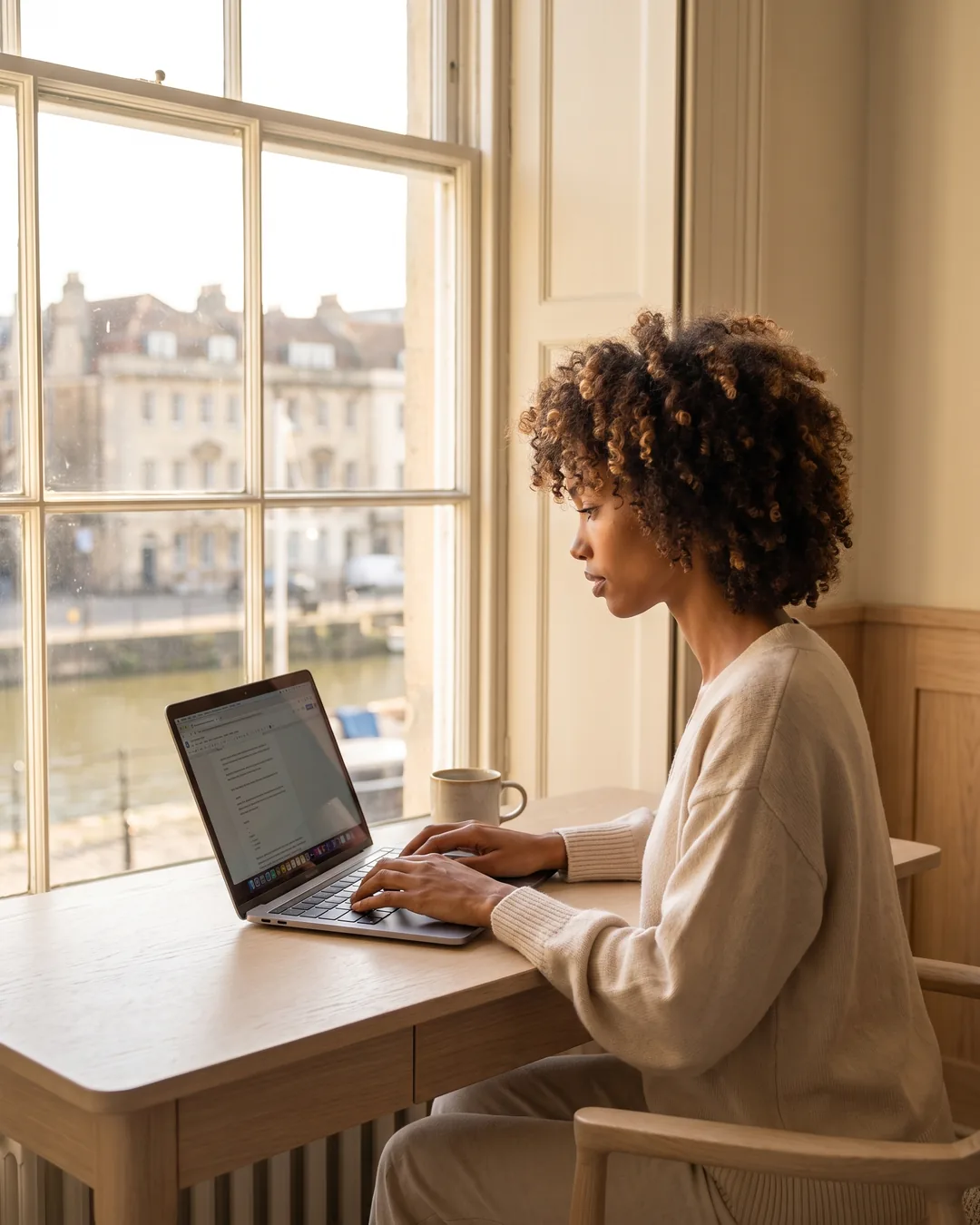 A Bristol business owner replying to new customer enquiries
