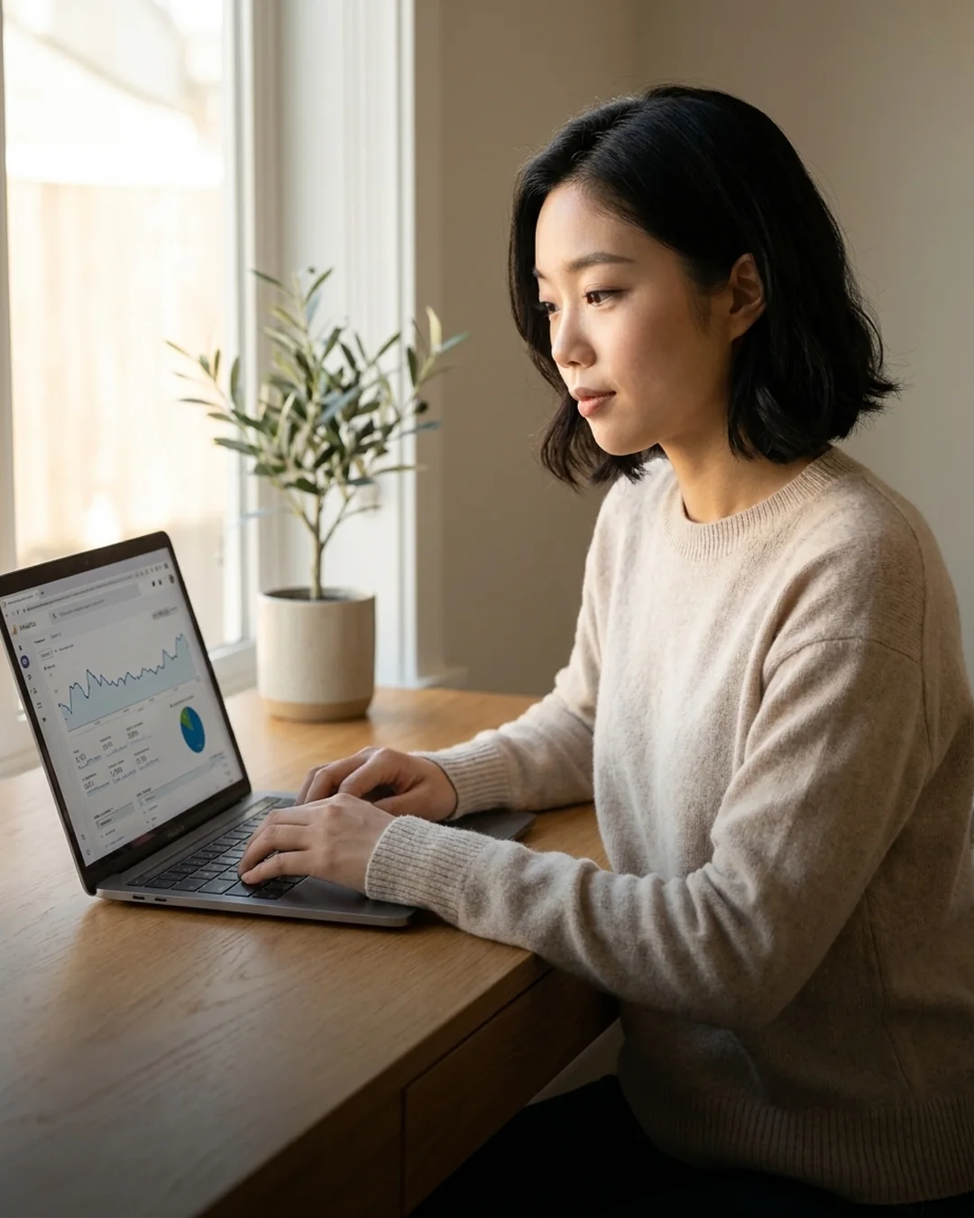 Technical Squarespace setup — forms, integrations and tracking on a laptop on a warm desk