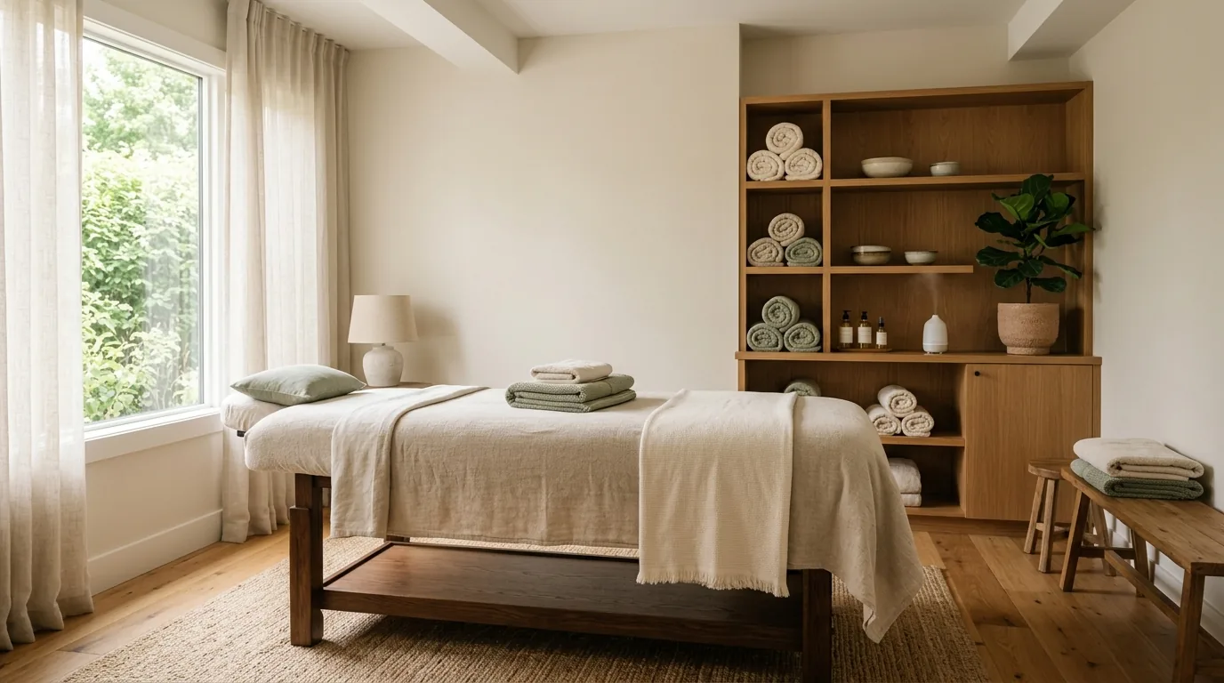 A serene, professional treatment room