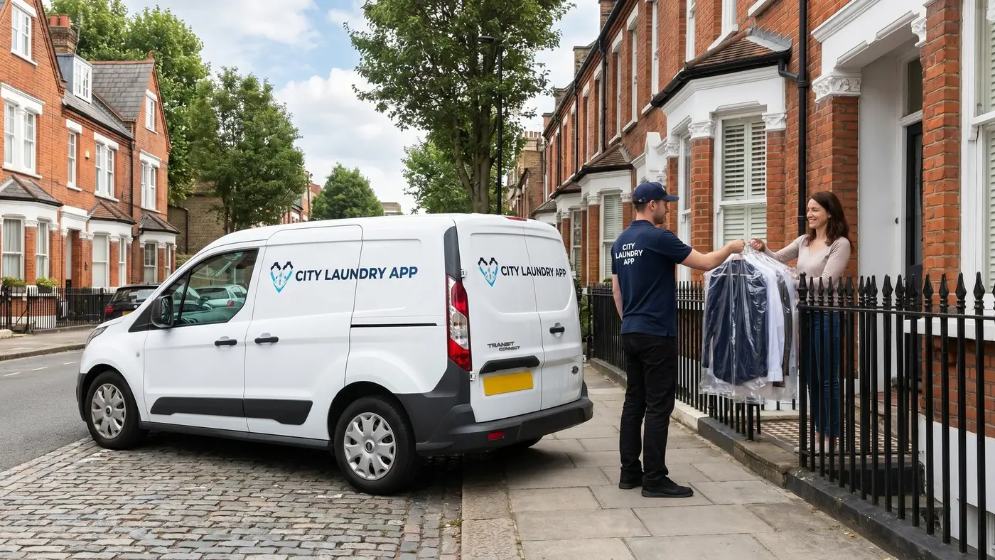 CityLaundryApp branded delivery van — ten years of website and Google Ads work