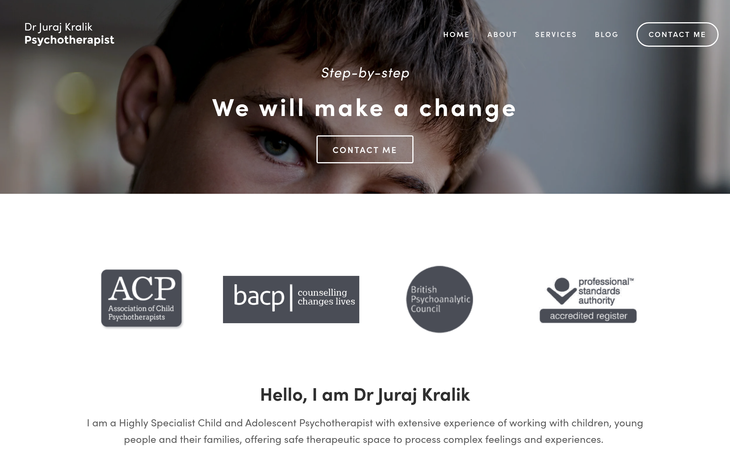Dr Juraj Kralik website screenshot