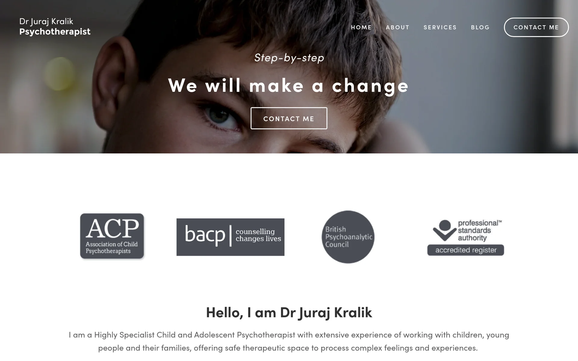 Dr Juraj Kralik website screenshot
